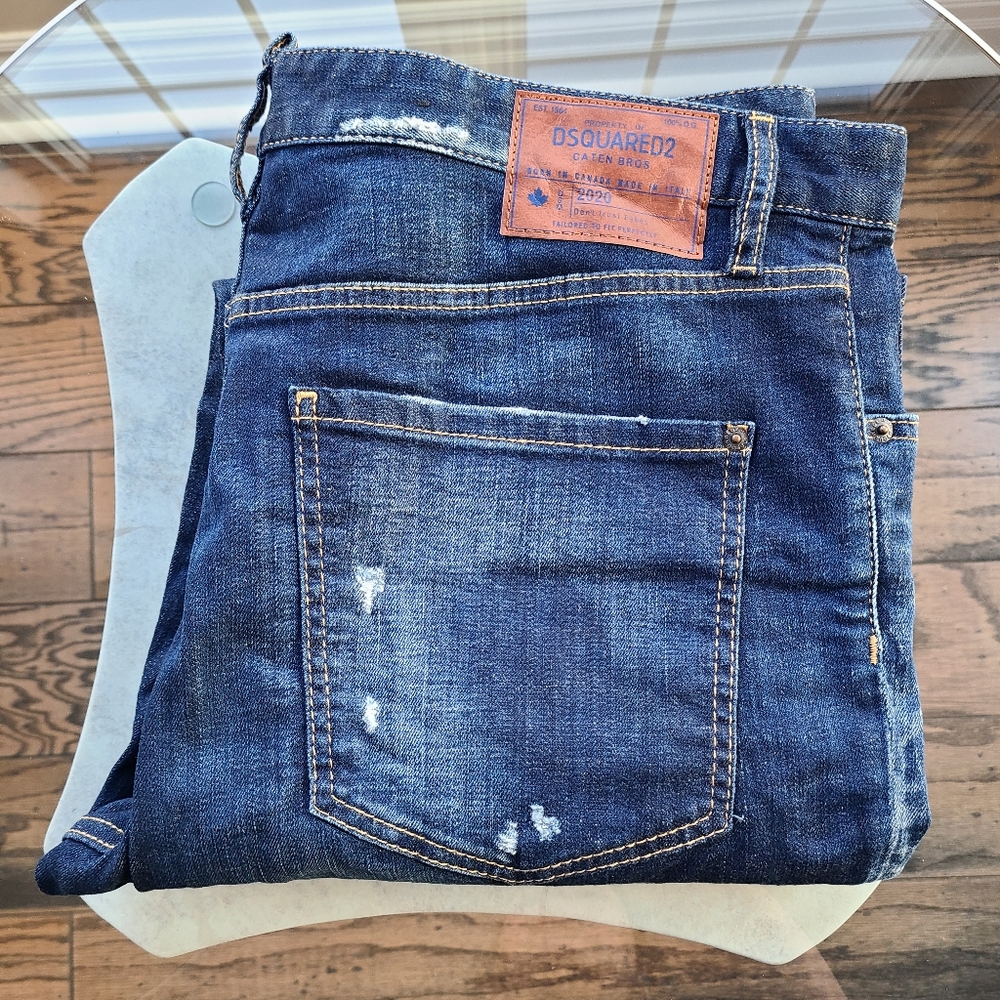 🇨🇦 DSQUARED2 Sexy Mercury Jeans - Fits 41 - 42" Waist, Blue
